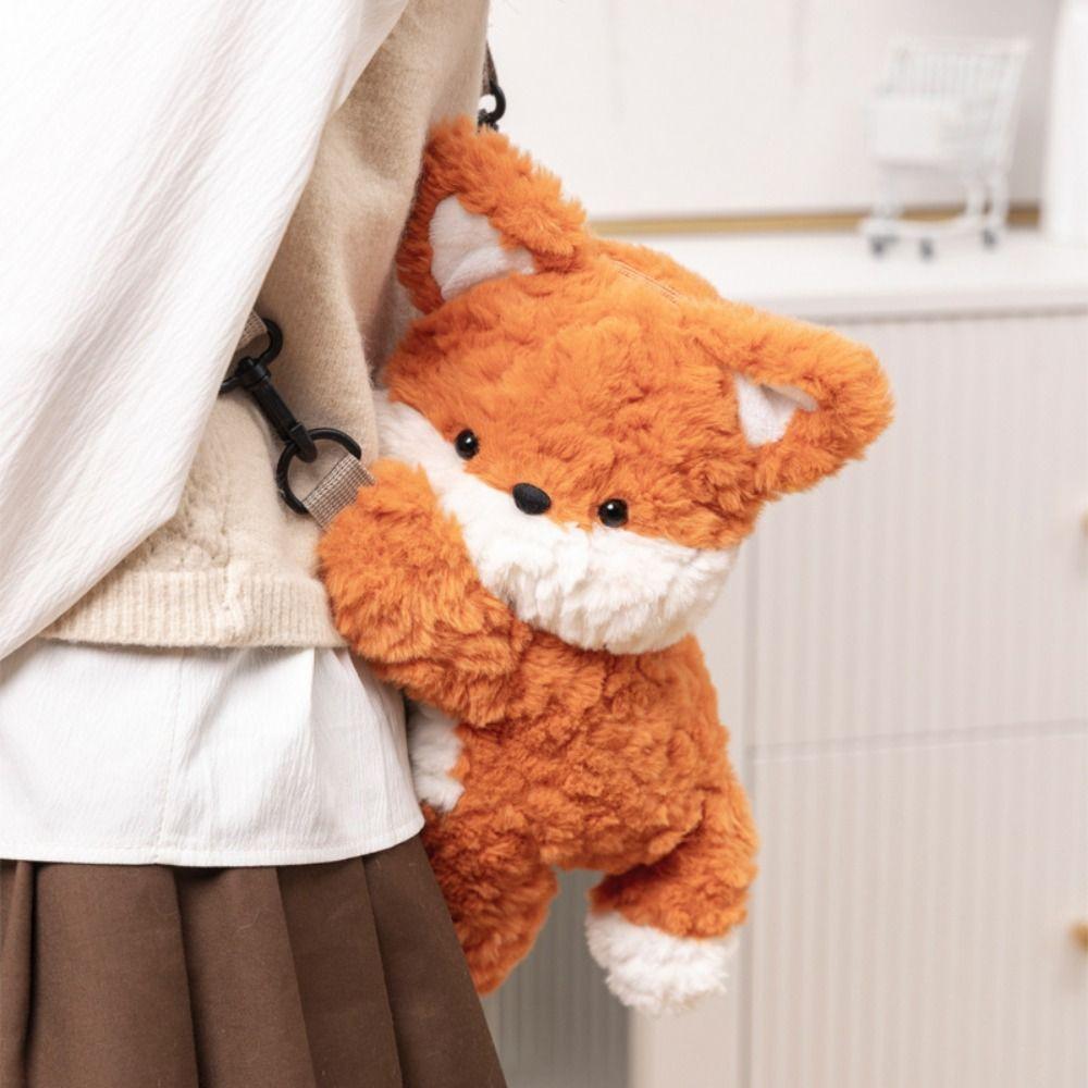 New Shoulder Bag Cartoon Fox Handbag Coin Purse