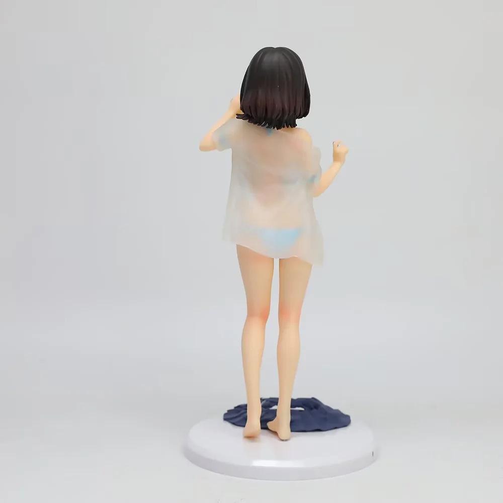 Water Drinking Girl Swimsuit Ver. Anime Beautiful Girl Figure Model, Desktop Chassis Decor Boxed Statue
