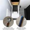 Retractable Attic Stair Pull Rod System Customizable Length Sturdy Metal Hooks Easy Installation Attic Stair Pull System