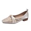 Wedding shoes style new Chinese square head thick heel retro single shoes 2025 new cheongsam shoes embroidered beanie ladyshoes women