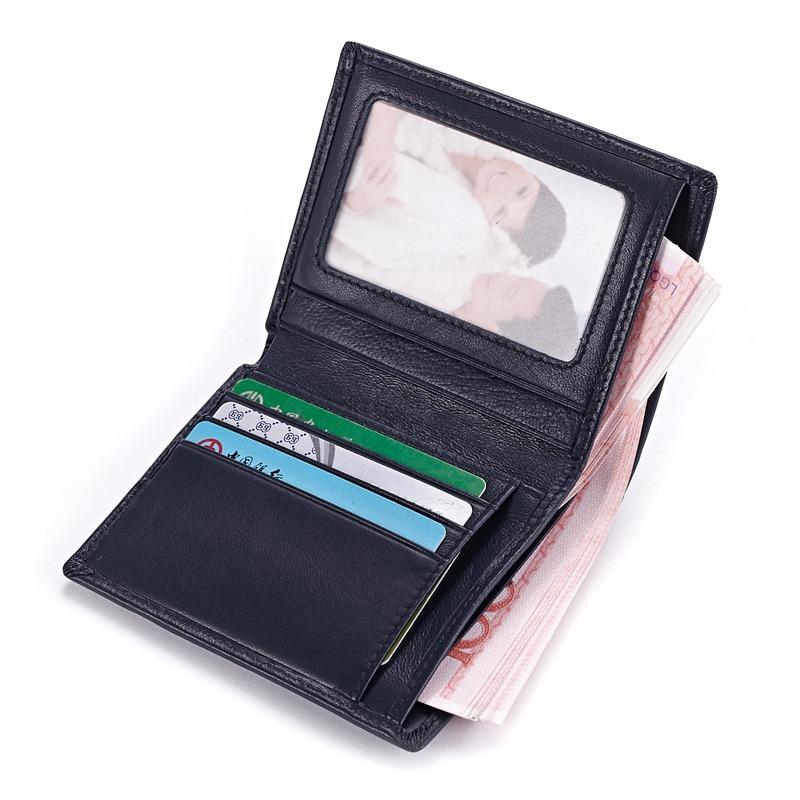 Sheepskin Hand-woven Short Long Wallet New Leather Classic Business Men's Wallet Large Capacity Multi-Card Space