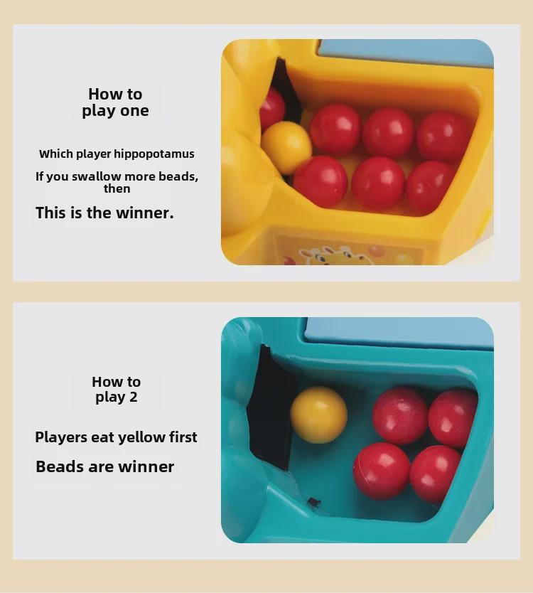 Cross-Border Hippo Bead Game: Interactive Hungry Hippo Educational Toy for Kids