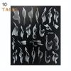 Nail Art Sticker Butterfly Moon Engraved Design Beauty Paper Multi-shaped Fingernails Decor for Professional Use