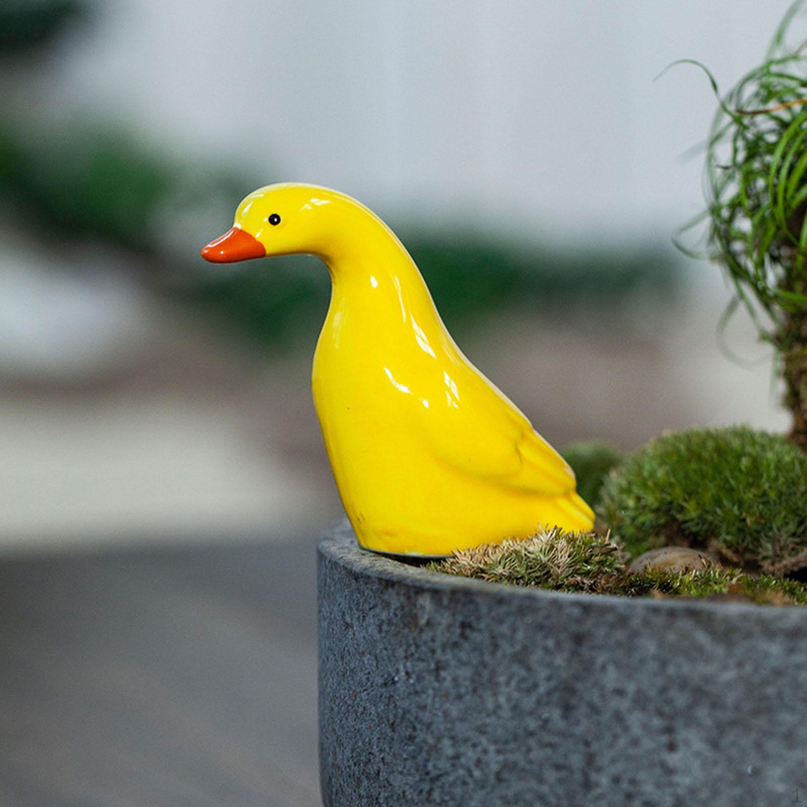 

Садовая статуя утки, скульптура животного, милый творческий настольный ремесленный декор, миниатюрная фигурка для газона