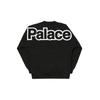 Palace FW21 Word Logo Print Crew Neck Sweatshirt Unisex Tops Black P20CS016