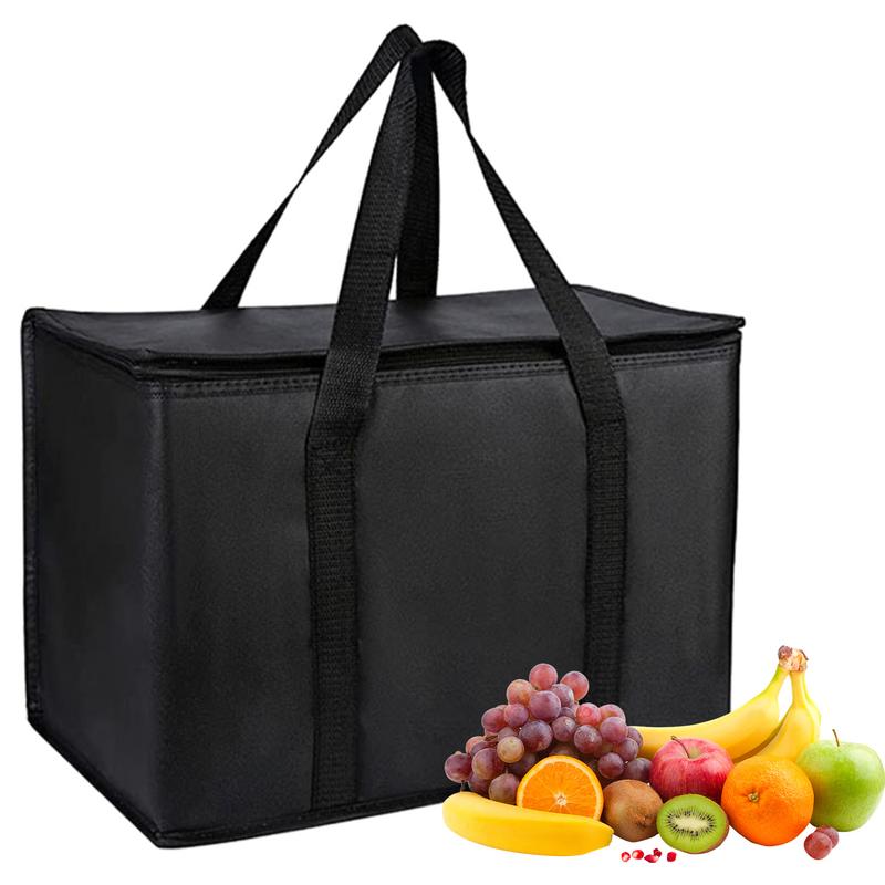 Insulated Lunch Bag Heavy Duty Large Capacity 65L-70L Thermal Insulation Bag Non-Woven Foldable Cooler Bag For Groceries Food