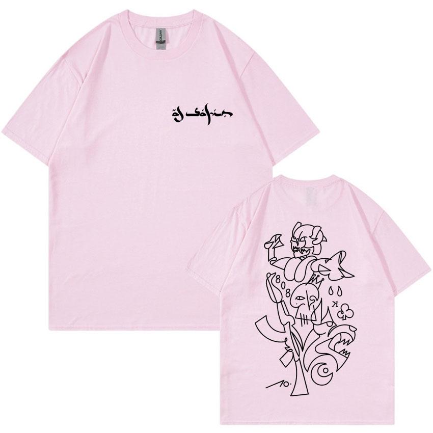 Rapper Al Safir Tour Fashion Graphics Tshrits Mens Oversized Short Sleeve Tide Tshirts Casual T Shirt Unisex Hot Sale Streetwear