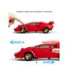 1/32 Lamborghini Countach LP500S Simulation Alloy Car Model Diecast Toys Children Toy Car Sound & Light Pull Back Birthday Gift