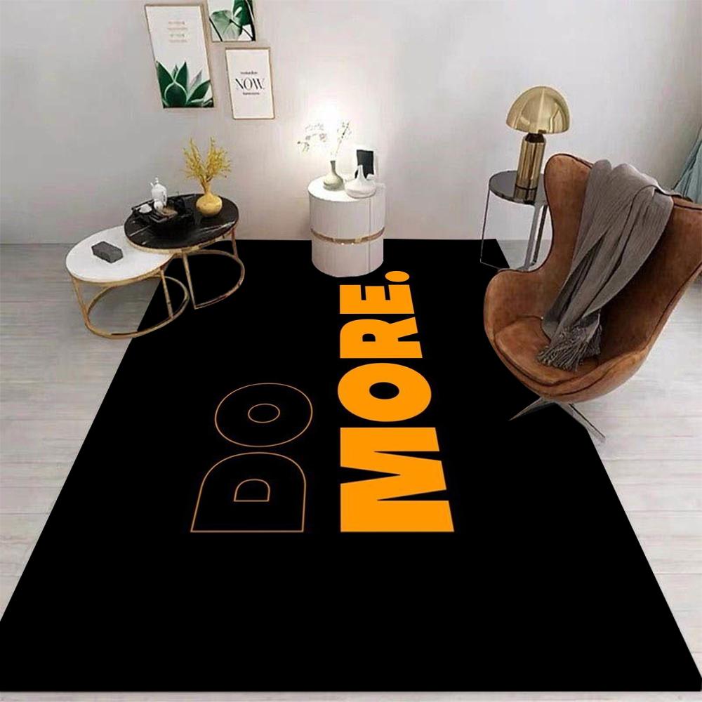 Buchstaben Teppich Cartoon Wohnzimmer Schlafzimmer Küche Sofa Tisch Balkon Teppich Rutschfest Waschbar Matte Exquisite Heimdekorationen