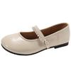Fashion versatile retro French flat bottom shallow mouth single shoes women's summer 2025 new inner height increase skirt Mary Jane shoes