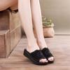 Summer Fashion Middle-aged Women's Slippers Mother Cool Slippers Women Wear Soft-soled Non-slip Comfortable Flat Sandals