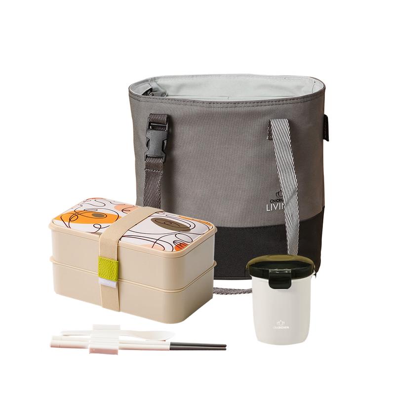 CNCrown Double-Layer Microwave & Freezer Safe Lunch Box