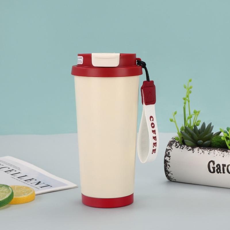 

Ландыш Изолированная чашкаЧашка для водыЛегкая роскошная чашка для кофе с соломинкой White and red