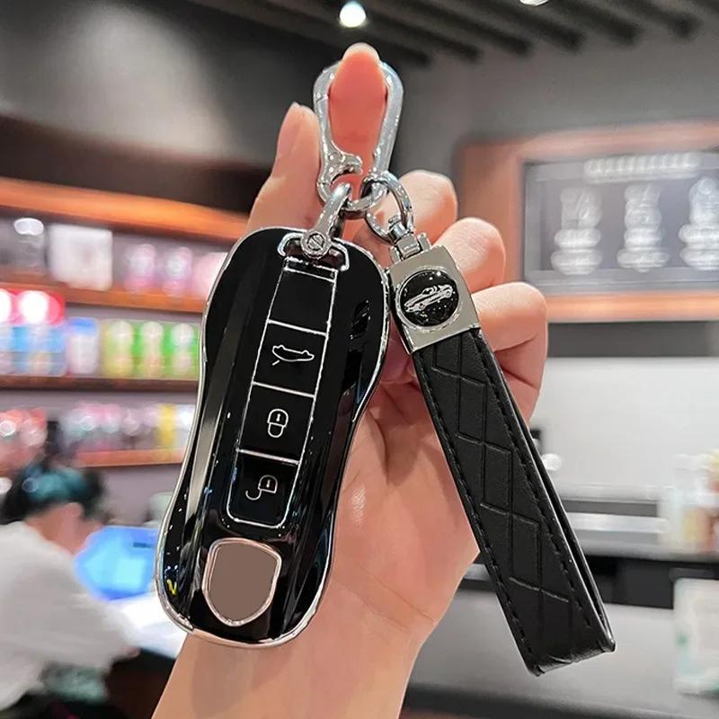 Tpu Car Key Case Cover For Porsche Cayenne 038 911 Lepin 996 Macan Boxster Panamera 997 944 924 Panamera 718 971 9Ya