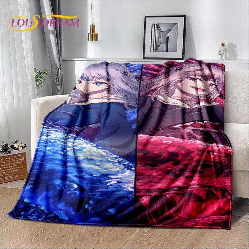 Gawr Gura Hololive Cute Anime Soft Plush Blanket,Flannel Blanket Throw Blanket for Living Room Bedroom Bed Sofa Picnic Cover Kid