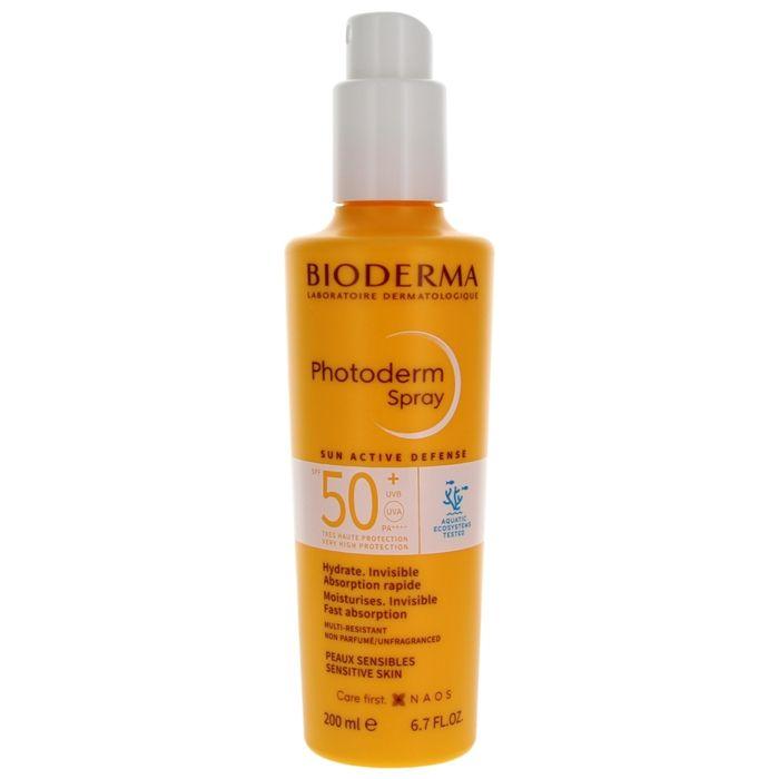 Bioderma Photoderm Spray Solaire Spf50 Invisible Peaux Sensibles 200 ml
