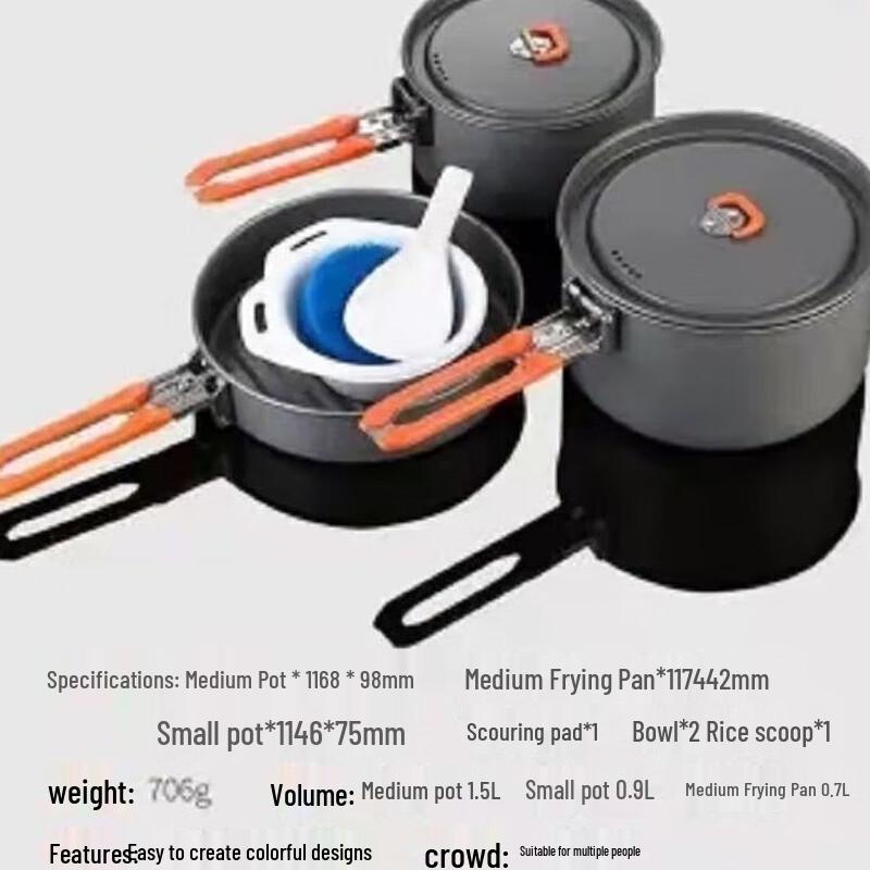 Portable Outdoor Camping Cookware Set