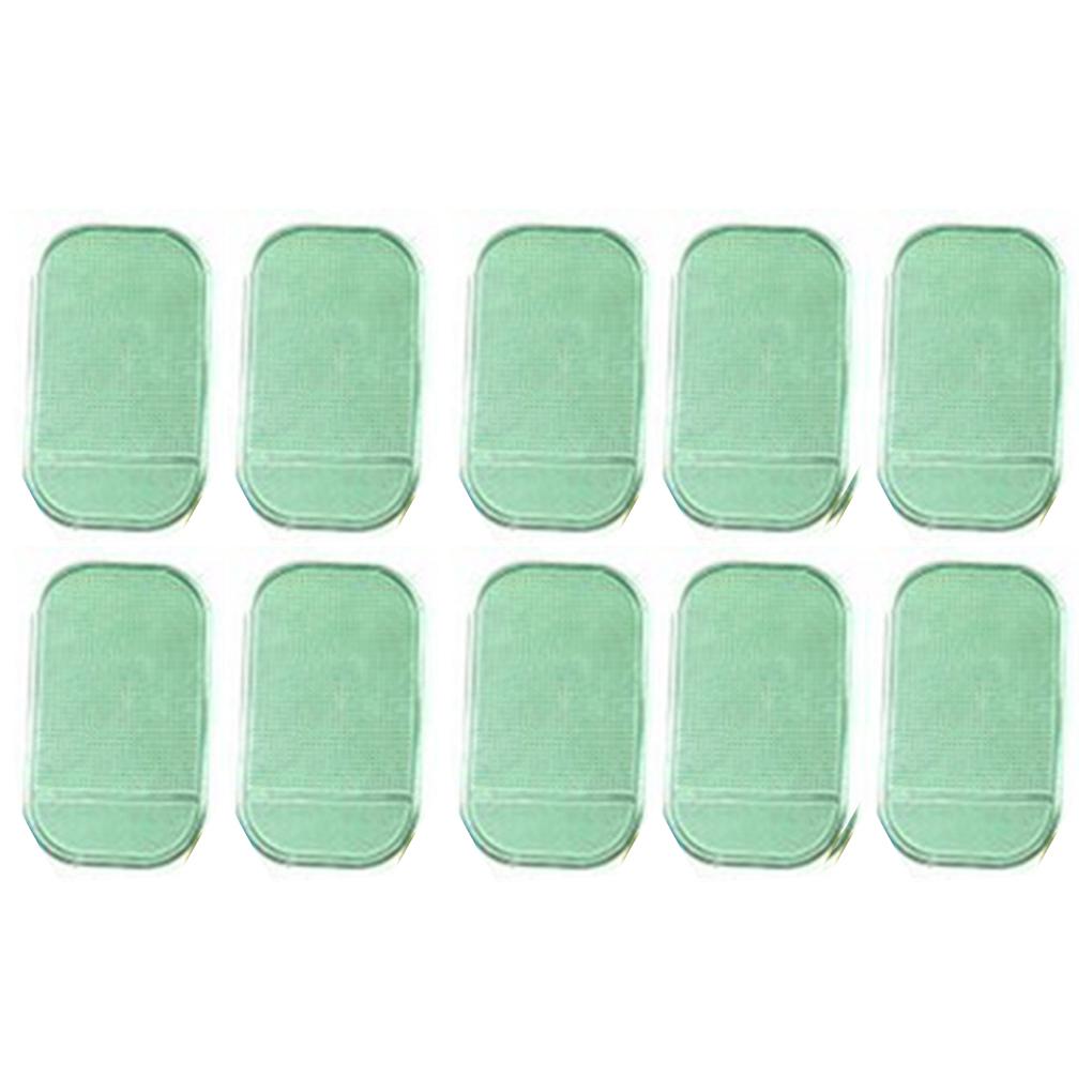 

Упаковка из 10 противоскользящих ковриков, изысканные милые автомобильные аксессуары для приборной панели, коврики-пауки для автомобиля, мини-карты, свободное вращение, подкладки для телефонов зелёный