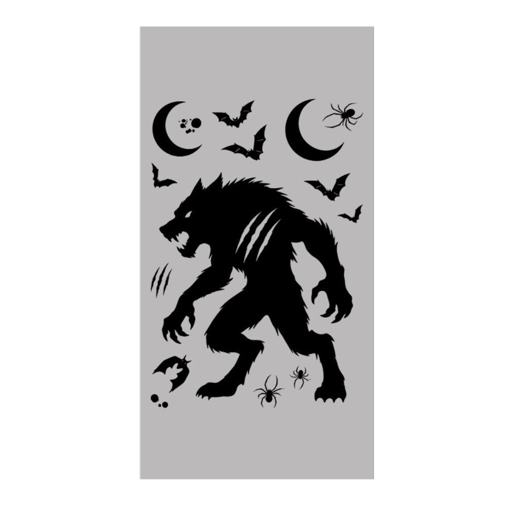 Removable Static Halloween Static Cling Decal DIY Spooky Party Door Stickers Party Supplies