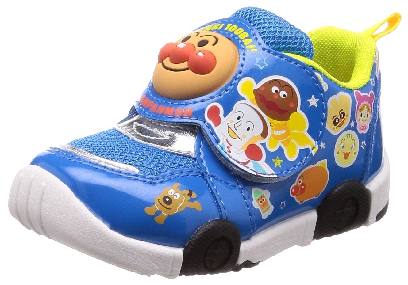 

athletic for boys and APM 2E [Anpanman] Sneakers, shoes, girls, 14-18cm, kids, C147, blue, 15.0 cm, синій