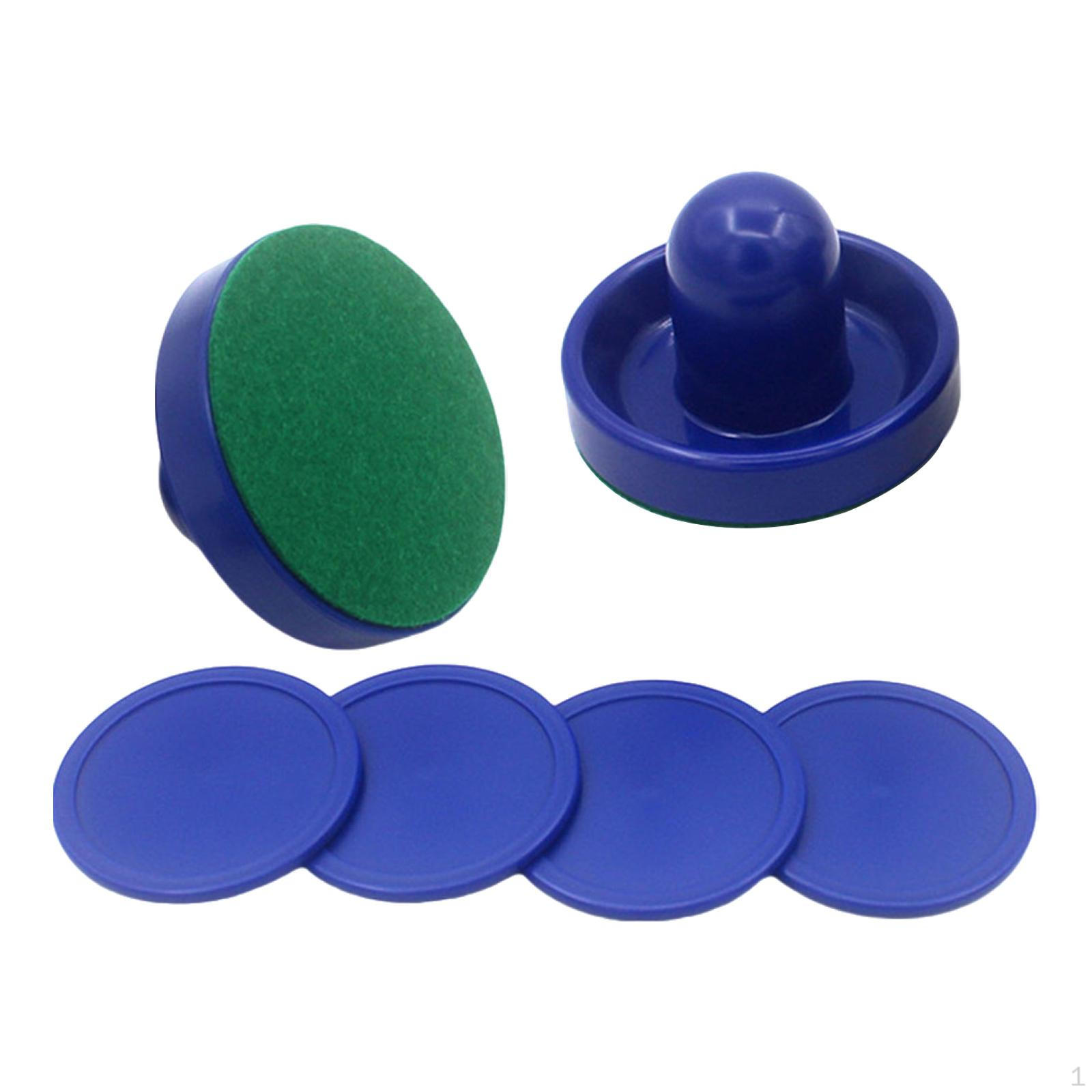 

for Children s Air Hockey Pushers, Round Pucks, Sliders, Goal Handles, Paddles Family Games. 5.8cm синий