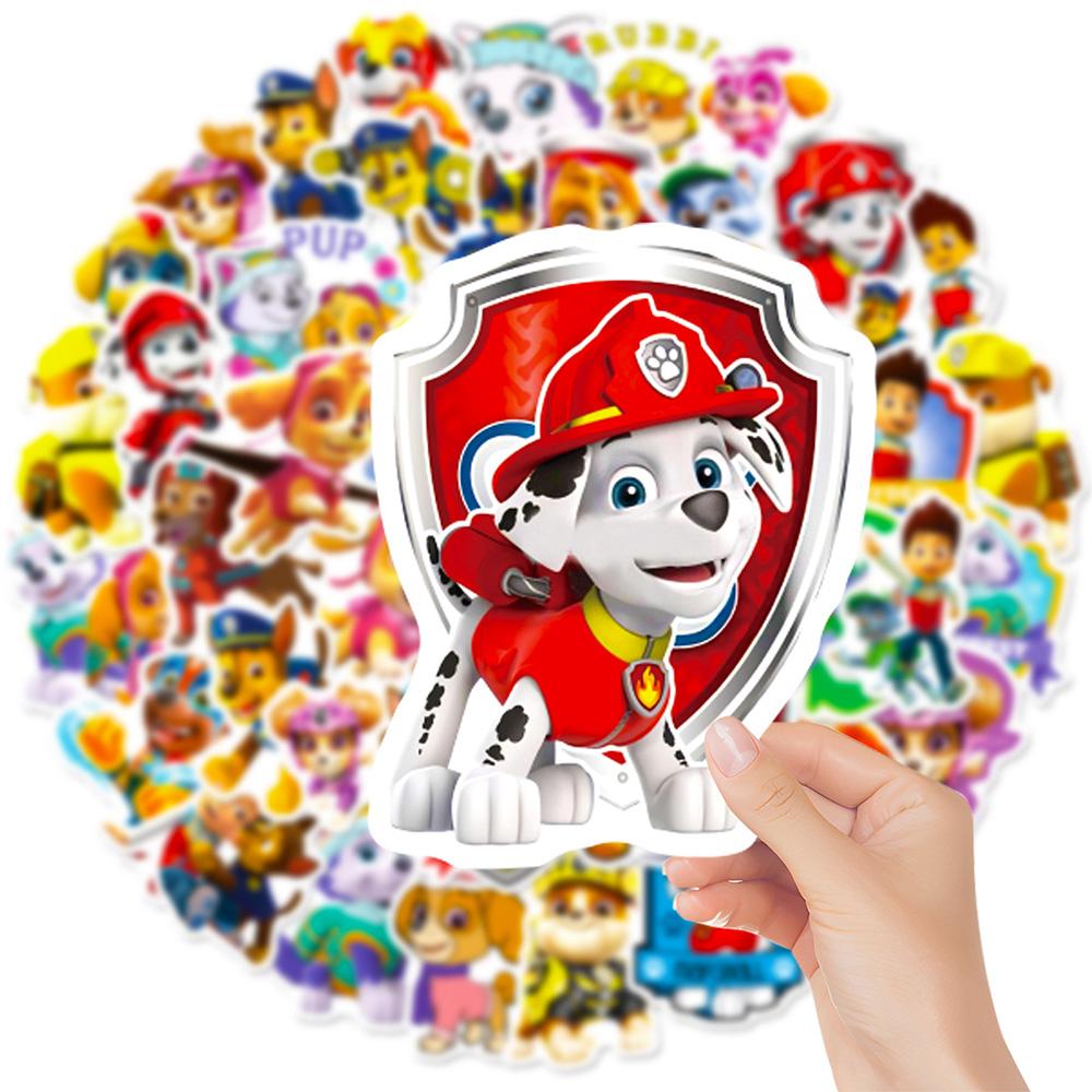 10/30/50pcs Anime PAW Patrol Stickers Cartoon Decals DIY Laptop Phone Case Scrapbook Diary Fridge Bike Waterproof Sticker Toys