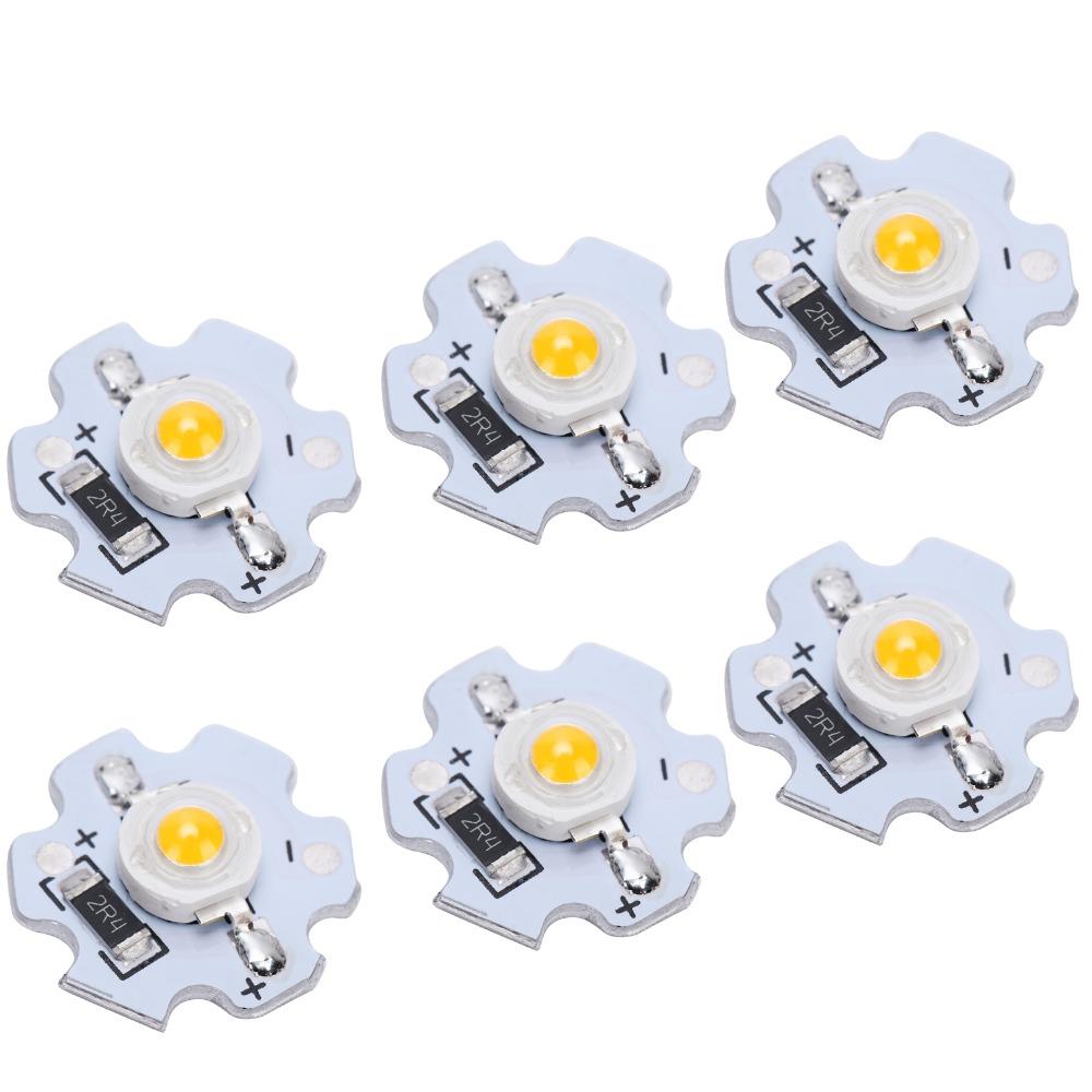 25pcs Replace 3W LED Lamp Beads 5V Aluminum High Power LED Light Source Chip Floodlight Bulb