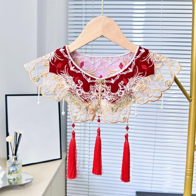 Yunjian Collar Decorative Hanfu Tassels Pearls False Collar Detachable Collar