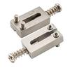 Musiclily Pro 10.5mm Stainless Steel Guitar Bridge Saddles for ST Strat/TL Telecaster Electric Guitars, Original Color (Set of 6)