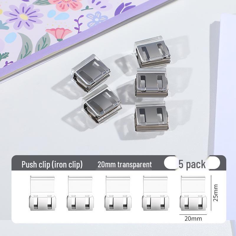 Creative Smooth Metal Book Binding Corner Clip Organizer