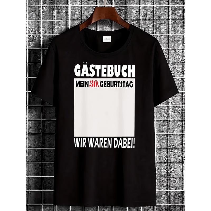 Black T Shirt Guest Book My 30th Birthday We Were There Party Celebration Gift for Men Women Birthday Event Wear