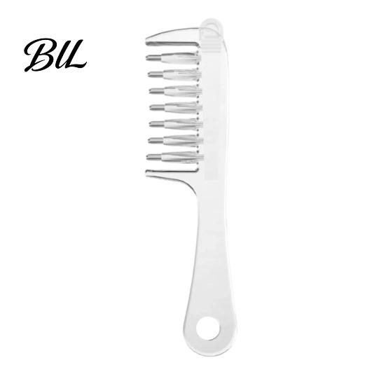 Scalp Care Comb for Essence Essential Oil Applicator Comb, Round Massage Ball Teeth Design, 10ml Capacity, Portable Tool Clear Leakproof Liquid