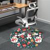 1 Stück Weihnachtsdekoration Teppich für das Büro Rutschfest, Runder Teppich, Weich & Bequem, Teppich für das Büro, Leichte Runde Bodenmatte