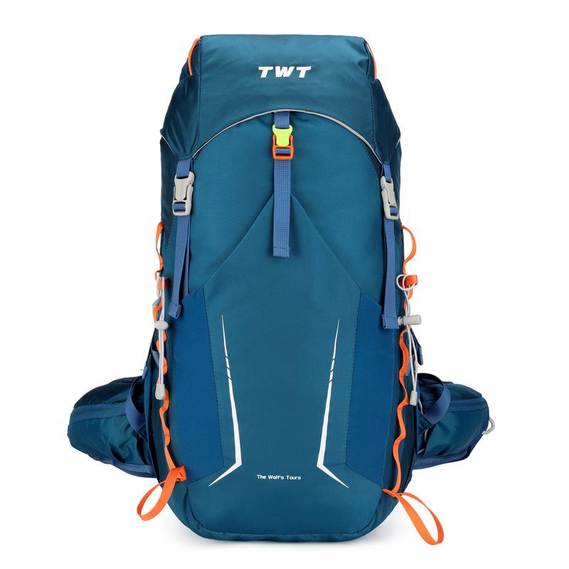 

Water-Resistant Lightweight Outdoor Hiking Backpack for Men & Women 56-75L синій