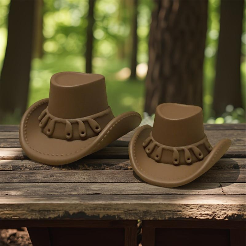 Cowboy Hat Silicone Mould for Plasters Craft Food Grade Materials Art Projects