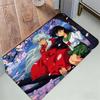Animel-Inuyasha Floor Mat Cozy Flannel Soft Thick Non-Slip Mat For Living Room Bedroom Kitchen Decor Rugs