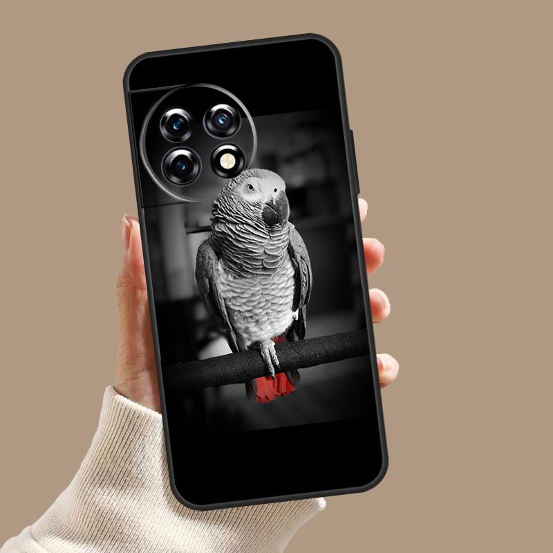 African Grey Parrot Case For OnePlus Nord 5 CE 4 3 Lite N20 N30 OnePlus 15 13 12 11 8 9 10 Pro 12R 13T 13R Cover
