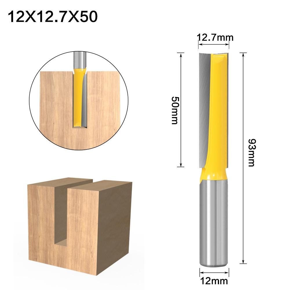 Fresa per Router per Legno di Alta Qualità con Gambo da 1/2 Pollice e Asta Lunga da 12 mm