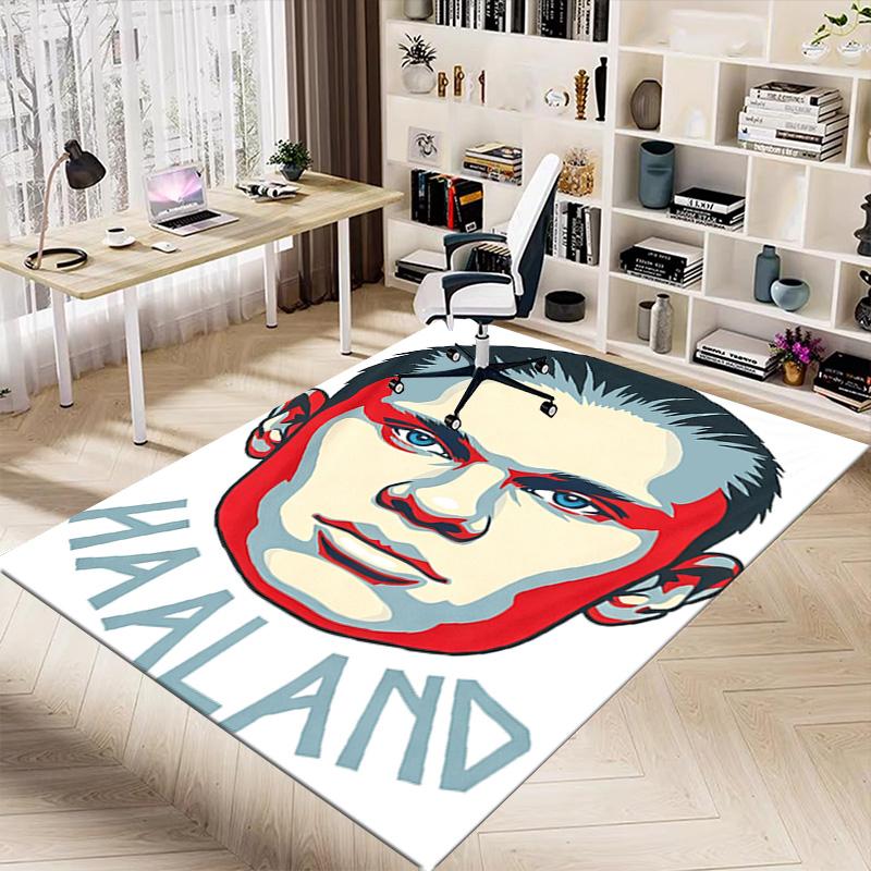 Haaland'S Political Campaign Carpet For Playroom Bedroom Living Room Sofa Home Decorkids Game Area Rug Nonslip Floor Mat