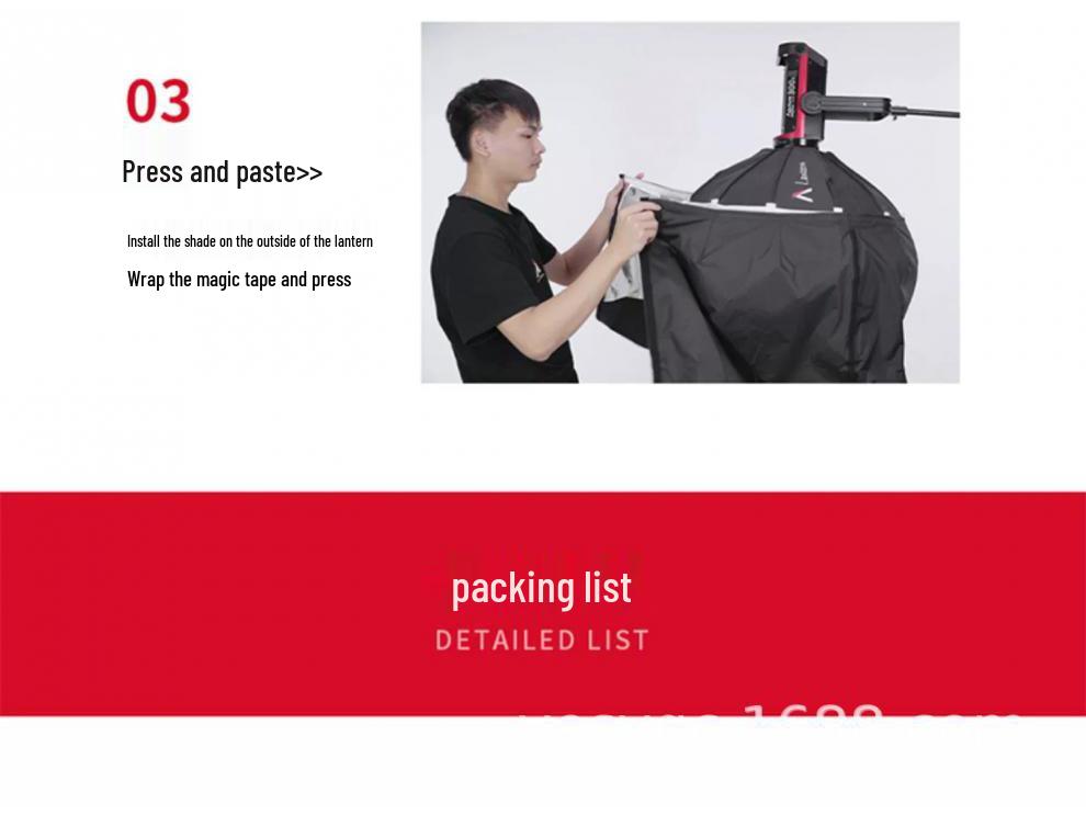 Aputure 65cm Lantern Softbox for Photography and Live Streaming