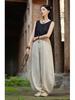 Women's Spring Retro Zen Loose Ramie Cotton Linen Harem Pants for Kung Fu Meditation