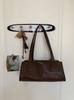 2024 Autumn/Winter Women's Retro Korean Underarm Baguette Handbag