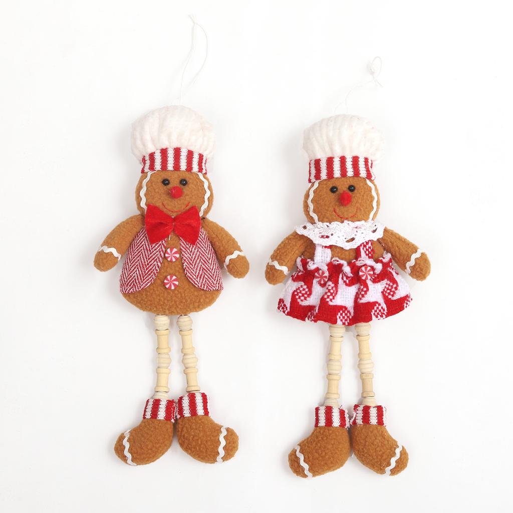 Christmas gingerbread man hanging ornaments long-legged gingerbread man doll mini gingerbread man pendant Christmas