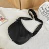 Lightweight Underarm Bag, Niche Simple Canvas Bag, Nylon Dumpling Bag, Female Tide with One Shoulder Messenger Bag
