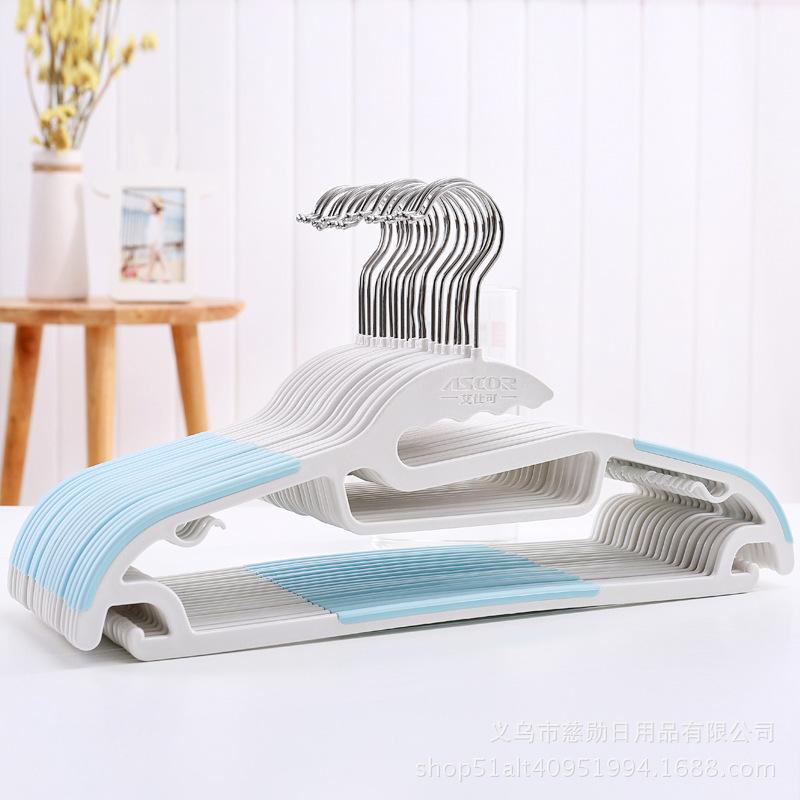 

Multi-Functional Plastic Clothes Hangers for Home Non-Slip No-Trace Coat Hangers Bulk-Pack Clothing Hooks for Drying Hanging