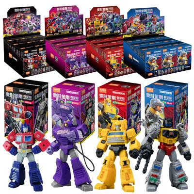 1/9pcs Transformer Building Block Splicing Toys Optimus Prime Bumblebee Shockwave Megatron Robot Action Figure Toy For Kids Gift