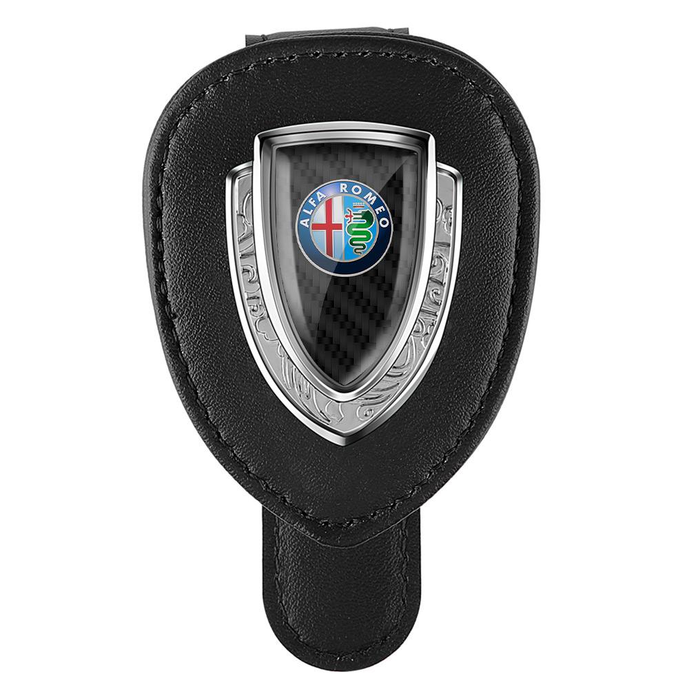 Car Sun Visor Eyeglass Clip Sunglasses Organizer Card Holder For Alfa Romeo Giulietta 159 147 156 Mito Giulia Valve Accessories