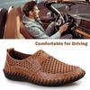 Mens Casual Leather Shoes for Men Outdoor Water Shoes Breathable Flat Mens Sandals Plus Size 38-50