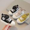 Children's Canvas Shoes High Top 2025 Spring and Autumn New Boys Casual Shoes Non-slip Girls Board Shoes Soft Sole Baby Shoes List