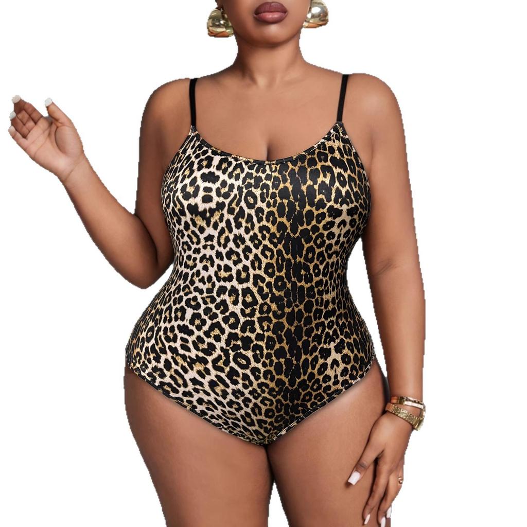 Leopard Print Sleeveless Women's Jumpsuit Romper - Sexy, Fashionable, Casual